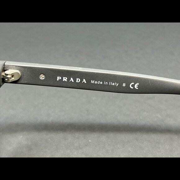 Prada Sunglasses PR15R-TV43C2 Matte Gray 60mm Gray Lens Men's Italy Authentic - Picture 10 of 10